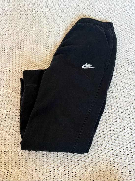 Other - Nike Black Fleece Joggers Medium Embroidered Swoosh Sweatpants